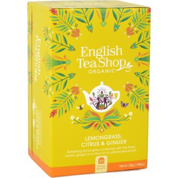 English Tea Shop Bio čaj CITRONOVÁ TRÁVA ZÁZVOR A CITRUSY 20 sáčků