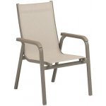 KETTLER BASIC PLUS stohovatelné, hliníkové křeslo taupe / béžová – Hledejceny.cz