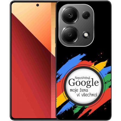 mmCase na Xiaomi Redmi Note 13 Pro 4G/Poco M6 Pro - žena ví všechno černé pozadí – Zboží Živě