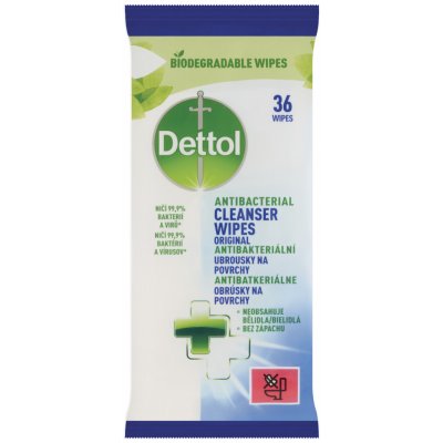 Dettol Antibakteriální ubrousky na povrchy s vůní limetky 36 ks – Sleviste.cz