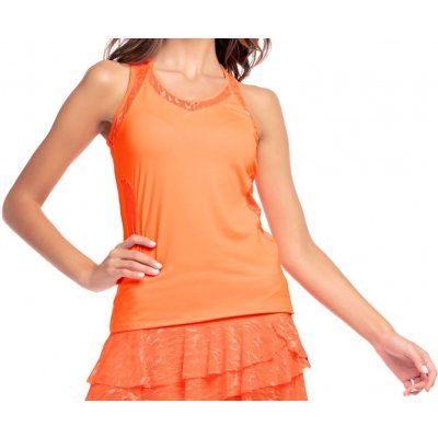 Lucky in Love Animal Instinct Get It Stripe Tank orange glow