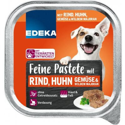 Edeka Adult Dog hovězí kuřecí zelenina 150 g – Zboží Mobilmania