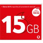 Vodafone Předplacenka 15 GB +100 Kč kredit Forma SIM: eSIM – Zboží Mobilmania