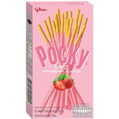 Glico Pocky jahodové tyčinky 45 g – Zboží Dáma