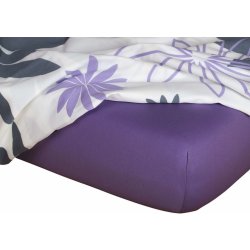 Dadka prostěradlo jersey purpurové 90x200