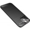 Pouzdro a kryt na mobilní telefon Samsung Pouzdro Forcell Carbon Samsung Galaxy A12 A125f Černé