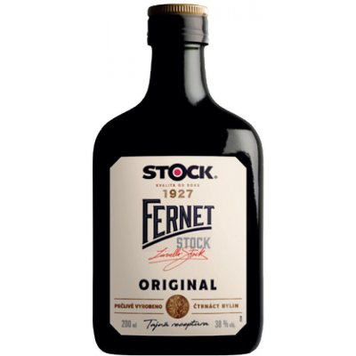 Fernet Stock 38% 0,2 l (holá láhev)