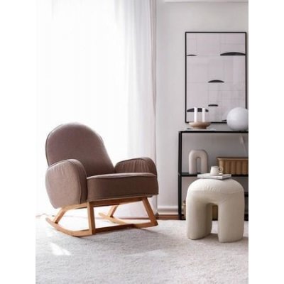 Atelier del Sofa wing chair Yoko hnědá – Zboží Mobilmania