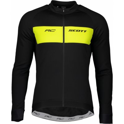 Scott Shirt RC Warm dlouhý rukáv black/sulpur yellow pánský – Zboží Dáma