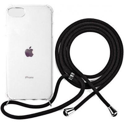 Pouzdro Bomba Zadní transparentní obal s černou šňůrkou Neck Strap iPhone Model: iPhone 8, 7, SE 2020 P340_IPHONE_8-_7-_SE_-2020 – Zboží Mobilmania