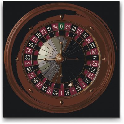 Vymalujsisam.cz Ruleta 50 x 50 cm Kulatá kartonová deska – Zboží Dáma
