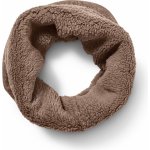 Kruhová šála z pleteného fleecu hnědá – Sleviste.cz