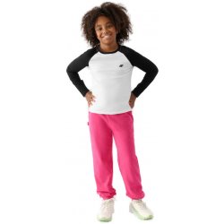 4F Junior Trousers-JWAW24TTROF754-55S 24/25 hot pink růžová