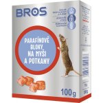 Rodenticid BROS parafínové bloky na myši a potkany 100g – Hledejceny.cz