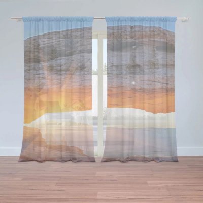 Záclony Příroda 2: 2 ks - 150x250 cm - Sablio – Hledejceny.cz