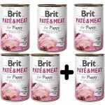 Brit Paté & Meat Puppy Chicken & Turkey 6 x 400 g