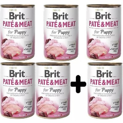 Brit Paté & Meat Puppy Chicken & Turkey 6 x 400 g – Zboží Mobilmania