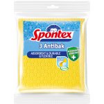 Spontex 3 Antibak antibakteriální houbová utěrka žlutá 18,5 x 20,5 cm 3 ks – Sleviste.cz