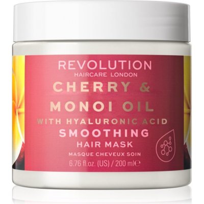 Revolution Haircare Smoothing Cherry + Manoi Oil with Hyaluronic Acid Hair Mask 200 ml