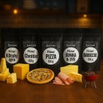 SnackAir Popcorn příchutě 5 x 150 g (šunka sýr, cheddar, pizza, 4 sýry, BBQ) – Sleviste.cz