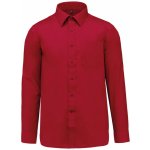 Kariban pánská košile s dlouhým rukávem Jofrey klasická červená