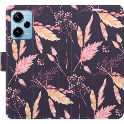 Pouzdro iSaprio Flip s kapsičkami na karty - Ornamental Flowers 02 Xiaomi Redmi Note 12 Pro+ 5G