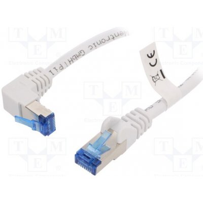 Goobay 51562 Patch, S/FTP, 6a, stranded, Cu, LSZH, 0,25m, bílý – Zboží Živě