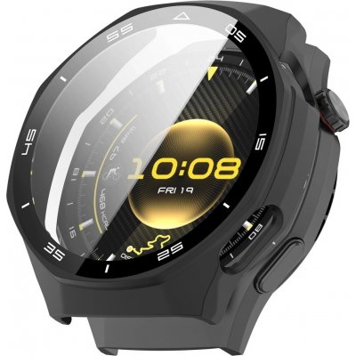 VSECHNONAMOBIL 128817 PC FULL COVER Plastový kryt se sklem pro Huawei Watch GT 6 Pro 46mm černý – Zboží Živě