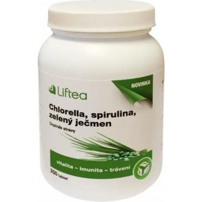 Liftea Chlorella Spirulina Zel.ječmen 25 tablet