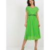 Dámské šaty Plisované midi šaty DHJ-SK-8839-1.23X light green