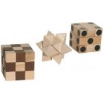 Dřevěné hlavolamy Trio IQ – Sleviste.cz