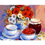 TSvetnoy LG127e Diamond painting diamantové malování 40 x 50 cm Malinová marmeláda – Hledejceny.cz