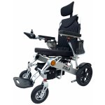 Zoela 9005AF Elektrický polohovací vozík s automatickým složením pro snadný transport Černé polstrování stříbrný rám – Zbozi.Blesk.cz