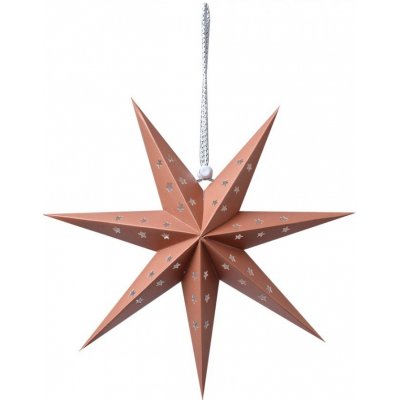 Hnědá závěsná papírová hvězda S 30*8*30 cm Clayre & Eef – Hledejceny.cz