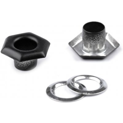 Prima-obchod Průchodka s podložkou vnitřní Ø5 mm / vnější Ø10,5 mm šestiúhelník, barva 2 černá – Hledejceny.cz