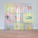 Sablio Záclony Zvířátka ze Zoo: 2ks 150x250cm – Hledejceny.cz
