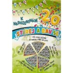 NEKUPTO s.r.o. Přání stírací A4 K narozeninám 20 – Zboží Dáma