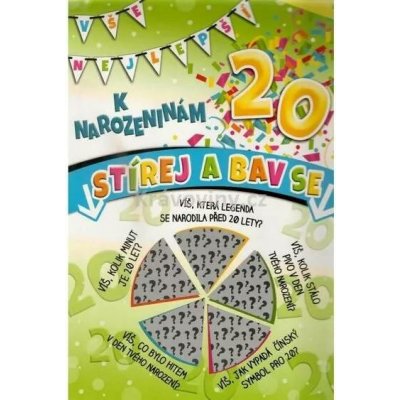 NEKUPTO s.r.o. Přání stírací A4 K narozeninám 20 – Zboží Dáma