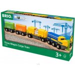 Brio World Nákladní vlak se třemi vagony – Zboží Mobilmania