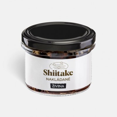 ŽIVINA Shiitake nakládané ve sladkokyselém nálevu 200 g – Sleviste.cz