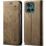 VSECHNONAMOBIL DENIM Motorola Edge 60 Neo / 50 Neo / ThinkPhone 25 šedo-hnědý 136452 – Zboží Mobilmania