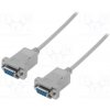 PC kabel ASSMANN Kabel D-Sub 9pin zásuvka, z obou stran 1,8m šedá AK-610100-018-E