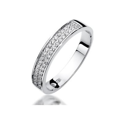 Nubis zlatý prsten s diamanty W 410W – Zboží Mobilmania