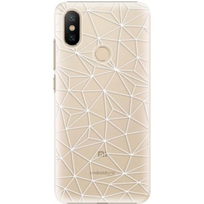 Pouzdro iSaprio - Abstract Triangles 03 Xiaomi Mi A2 bílé