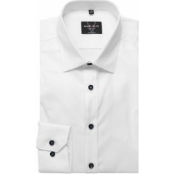 Marvelis Body Fit společenská košile s prodlouženým rukávem bílá 7522 00 69