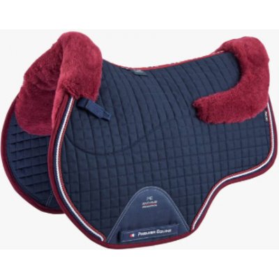 Premier Equine Dečka podsedlová modrá s vínovým beránkem – Sleviste.cz