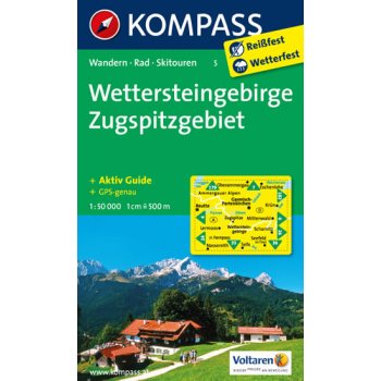 Wettersteingebirge Zugspitzgebiet 1:50t kompas 5