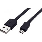 Roline 11.02.8760 USB 2.0 kabel, USB A(M) - microUSB B(M), 1m, plochý, černý – Hledejceny.cz