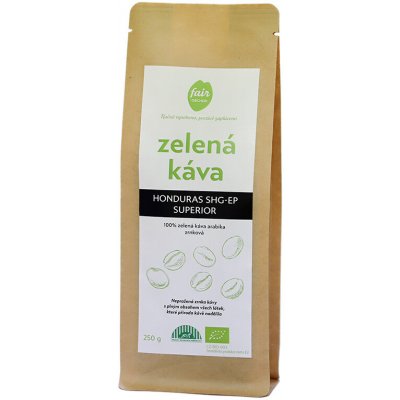 Fairobchod Bio zelená Káva z Hondurasu zrnková 250 g – Hledejceny.cz