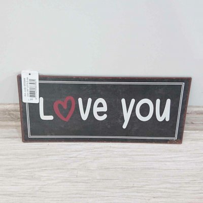 Clayre & Eef Dekorativní cedule Love You, 13 cm – Hledejceny.cz